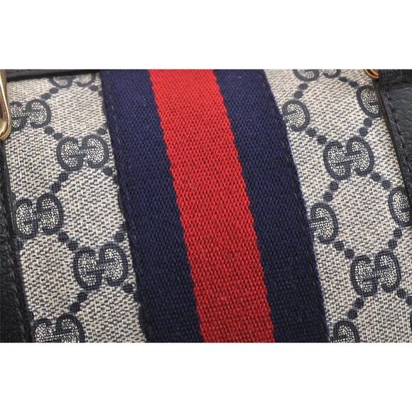 Auth Gucci Sherry Line Hand Boston Bag #144219G45B - Picture 14 of 15